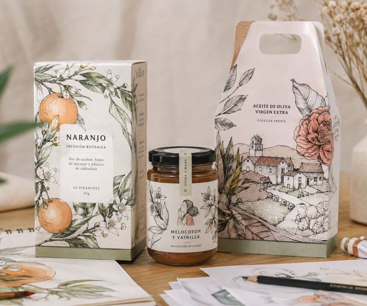 Ilustración para packaging